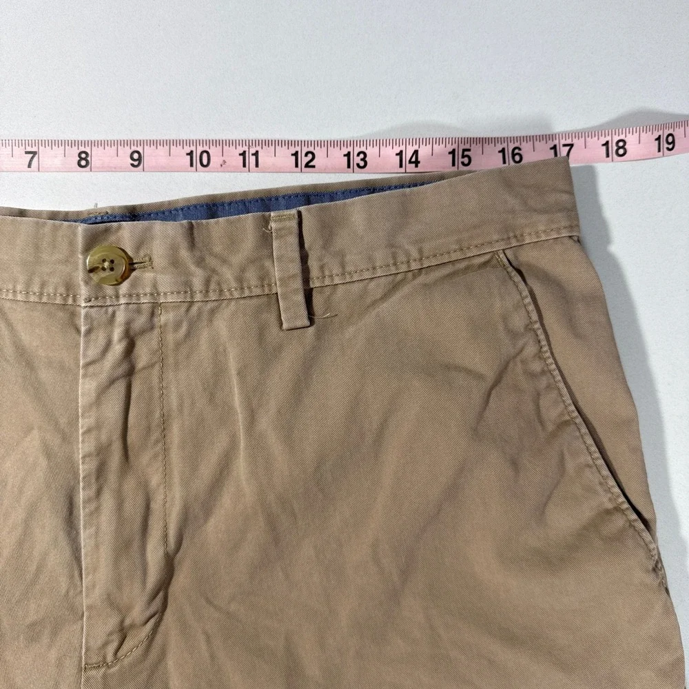 Banana‎ Republic Emerson Shorts Mens 34 Tan Khaki Chino Cotton Flat Front Casual